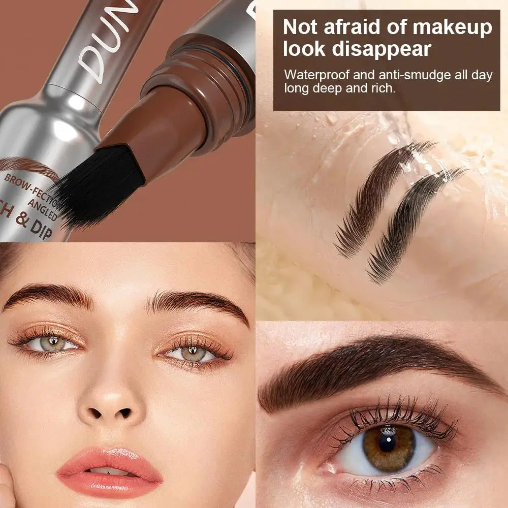 DUNUF Waterproof Eyebrow Pencil – 2-Color Long-Lasting Brow Dye
