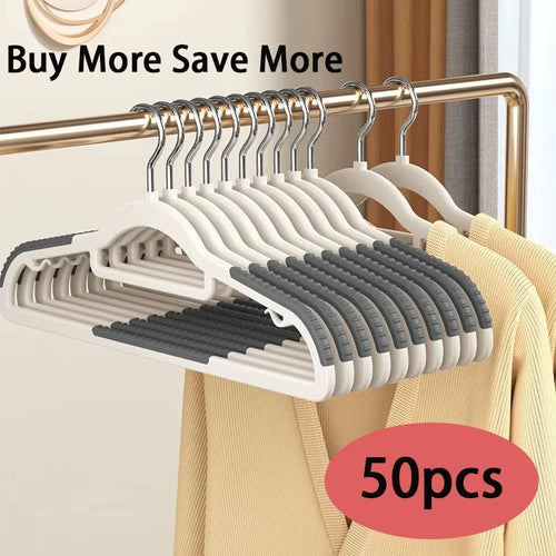10-Pack Slim Clothes Hangers with Anti-Slip Pads | Space Saving Clothes Hangers Oasis Select