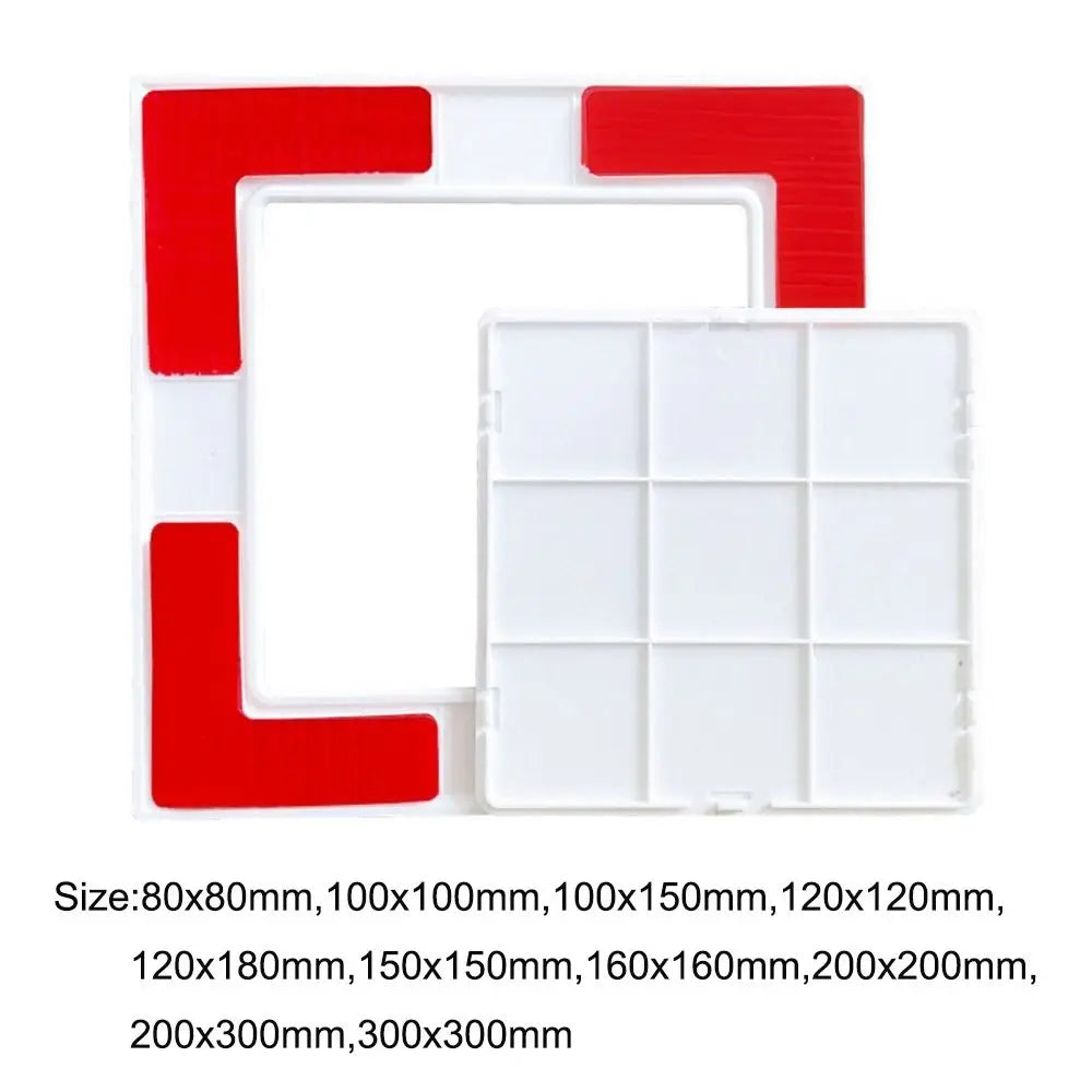 Door Latch Self-adhesive Access Panel Door Plastic White Inspection Hole Removable Wall Access Doors Doors Wall Ceiling Oasis Select