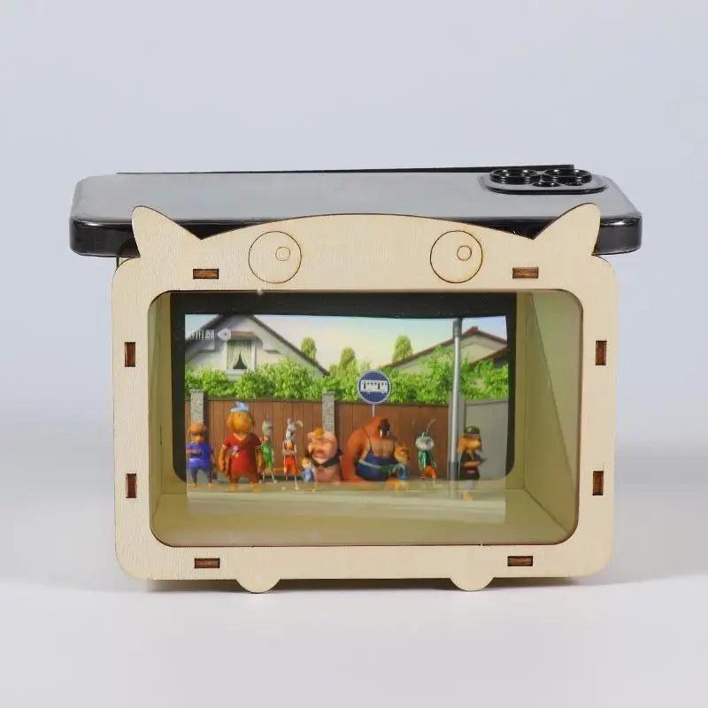 1Set DIY Holographic Display 3D Hologram Projector For Mobile Phone Home Cinema Advertising Display Exhibition Science Education Oasis Select Default Title
