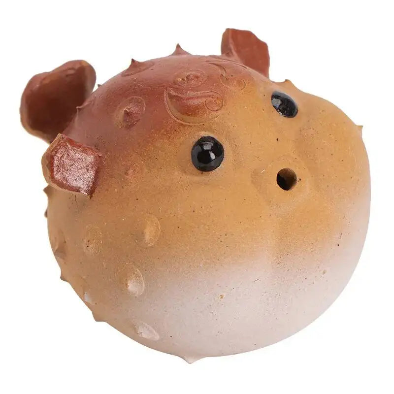 Pufferfish Tea Pet Incense Holder Ornament Tea Tray Tea Table Tea Ceremony Ceramic Tea Play Accessories Oasis Select