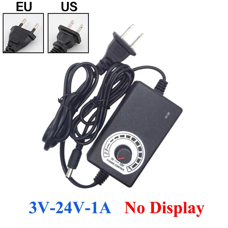 DC 3V-24V Adjustable Transformer AC 220V 110V TO DC 12V 24V 3V 9V 1A 2A 3A 5A 10A Transformers AC 220 110 V TO DC 12 24 3 9 V Oasis Select 1A NoDisplay US Plug