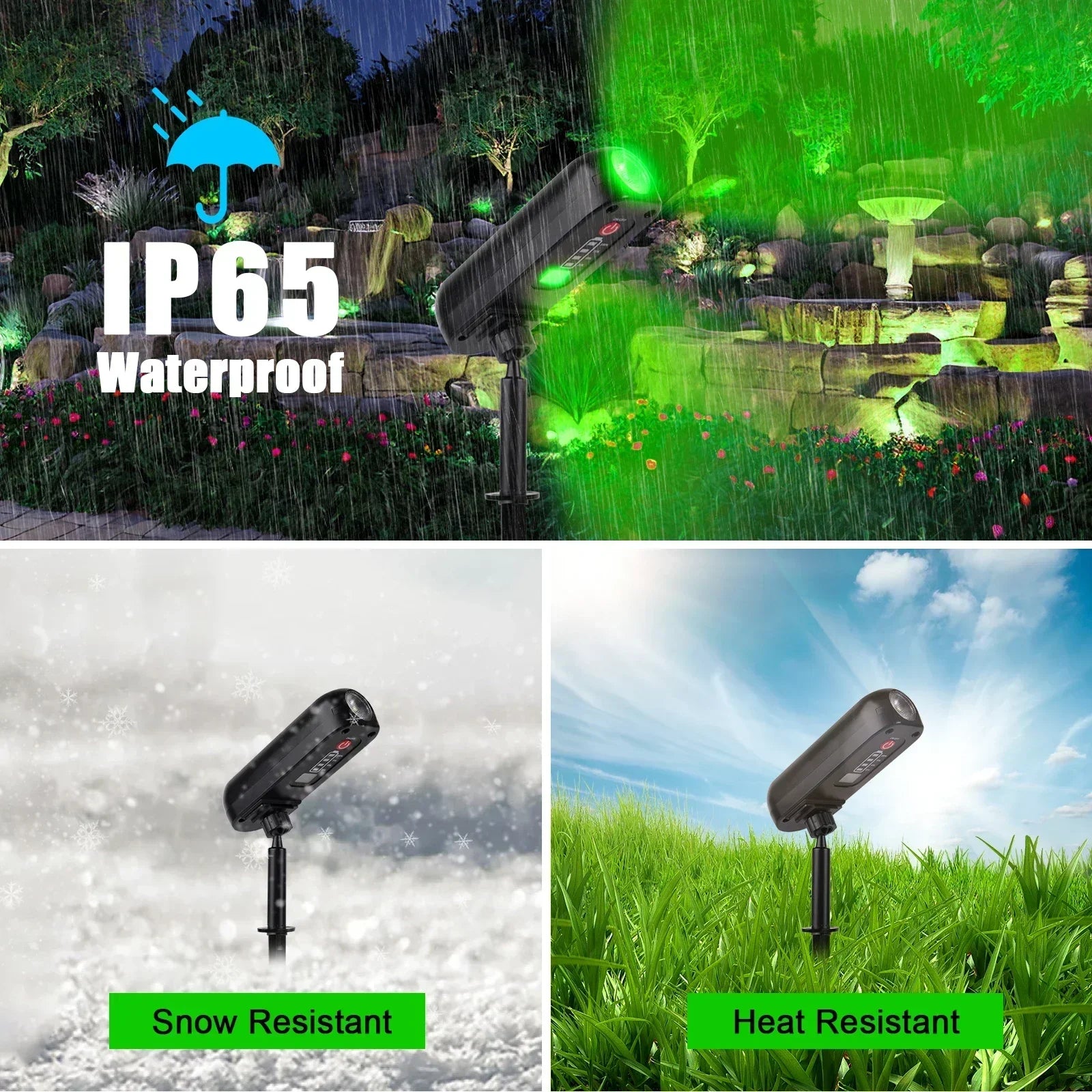 Solar LED Garden Spotlight IP65 Waterproof | Lawn & Pathway Light