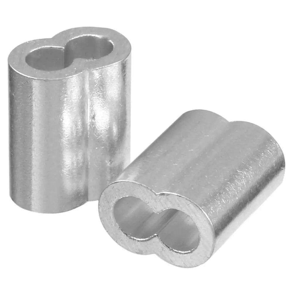 LIKE WISH 5/32 Inch (4Mm) Diameter Wire Rope Aluminum Sleeves Clip Fittings Cable Crimps 100Pcs Oasis Select