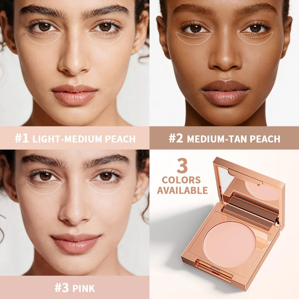CC Full Coverage Undereye Color Corrector Matte Waterproof Nourishing Full Coverage Pressed Powder Foundation With Puff Makeup Oasis Select
