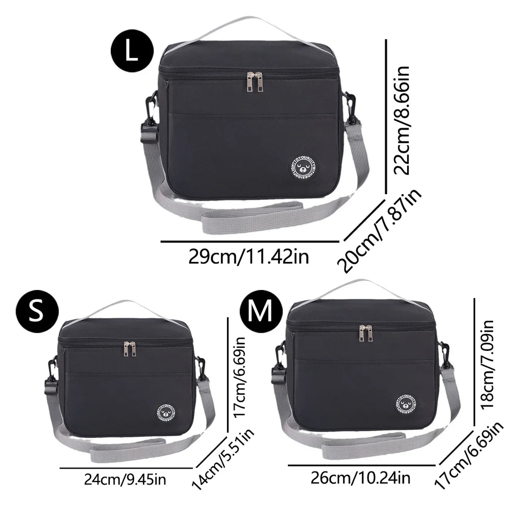 Capacity Hand-held with Shoulder Strap Insulated Bag, Lunch Box Bag, Student Thickened Waterproof Lunch Bag Oasis Select