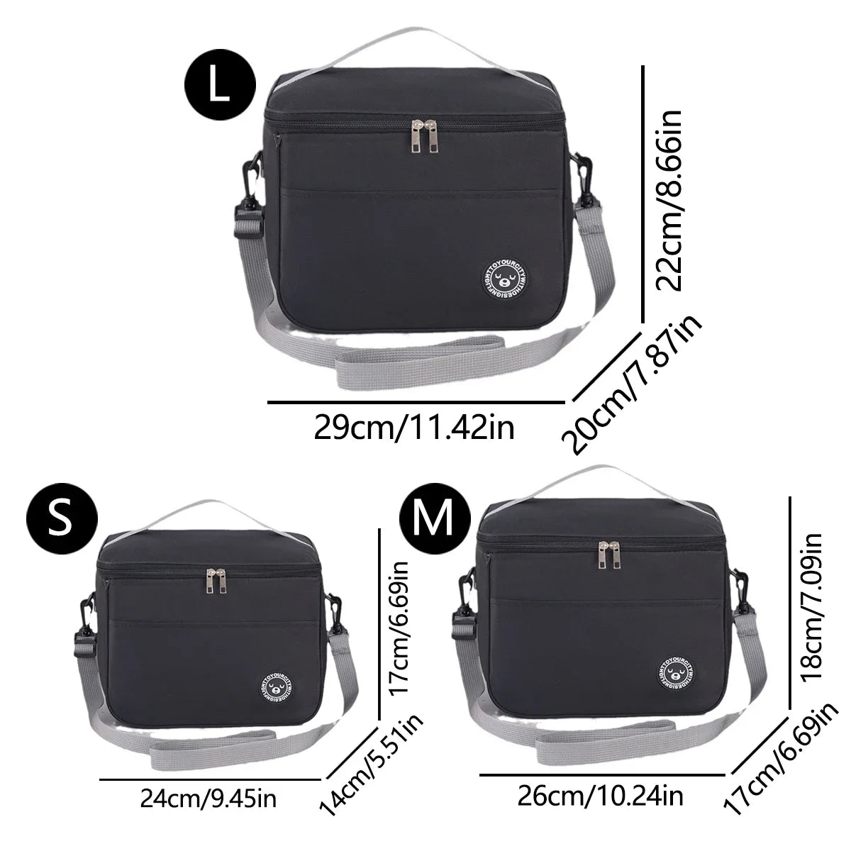 Capacity Hand-held with Shoulder Strap Insulated Bag, Lunch Box Bag, Student Thickened Waterproof Lunch Bag Oasis Select
