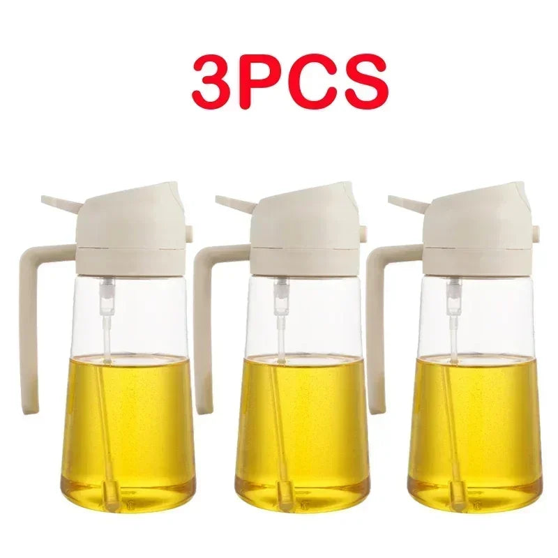 Olive Spray Dispenser Oil Dispenser Bottle for One Kitchen Oil Spray Oil Polisher Bottle Kitchen Storage for Camping Bbq Baking Oasis Select 3PCS-White-Plastic