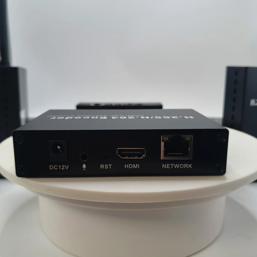 HD 4k Encoder Live Streaming H.265 HEVC H.264 WiFi HD to IP Video Encoder with TF Card Recording RTMP RTSP SRT UDP HLS ONVIF Oasis Select