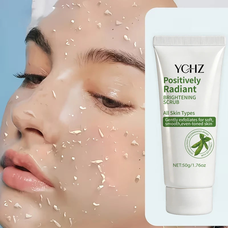 Radiant Skin Cleansing Scrub Gel – Soybean Extract, Oil-Free