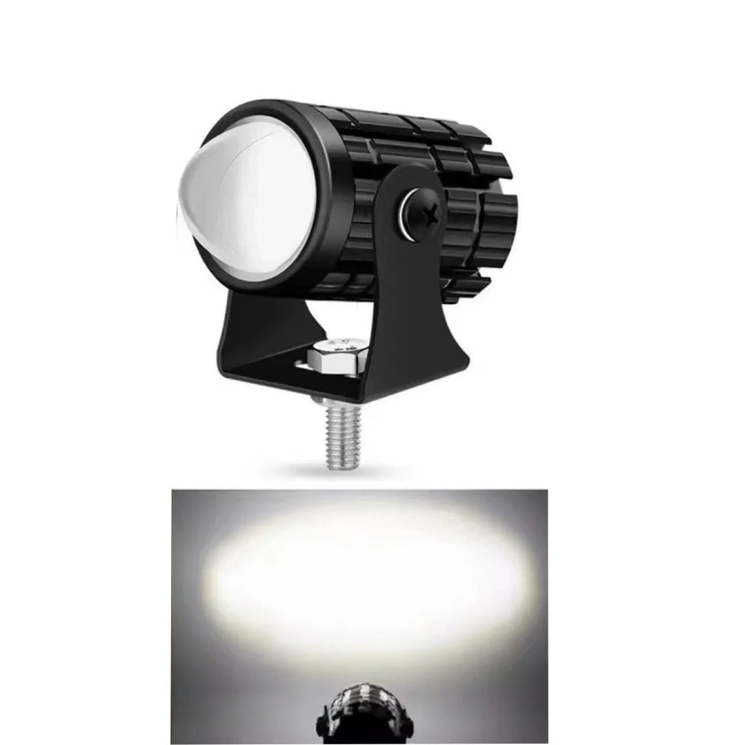 1/2PCS Motorbike LED Spotlights, Dual Color Universal Mini Driving Light for Truck & Off-road Oasis Select white 1pcs