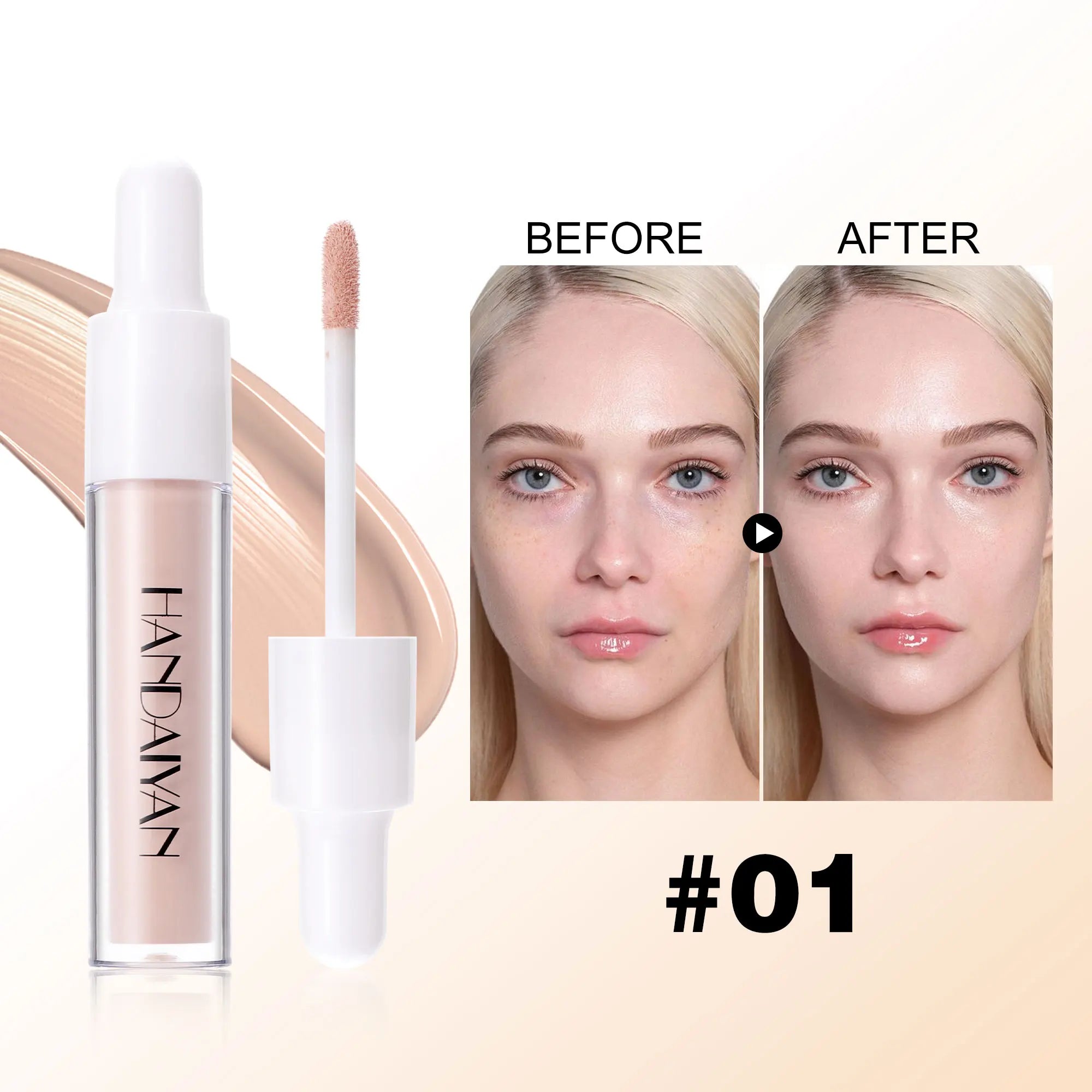HANDAIYAN 8-Shade Liquid Concealer – Full Coverage & Waterproof