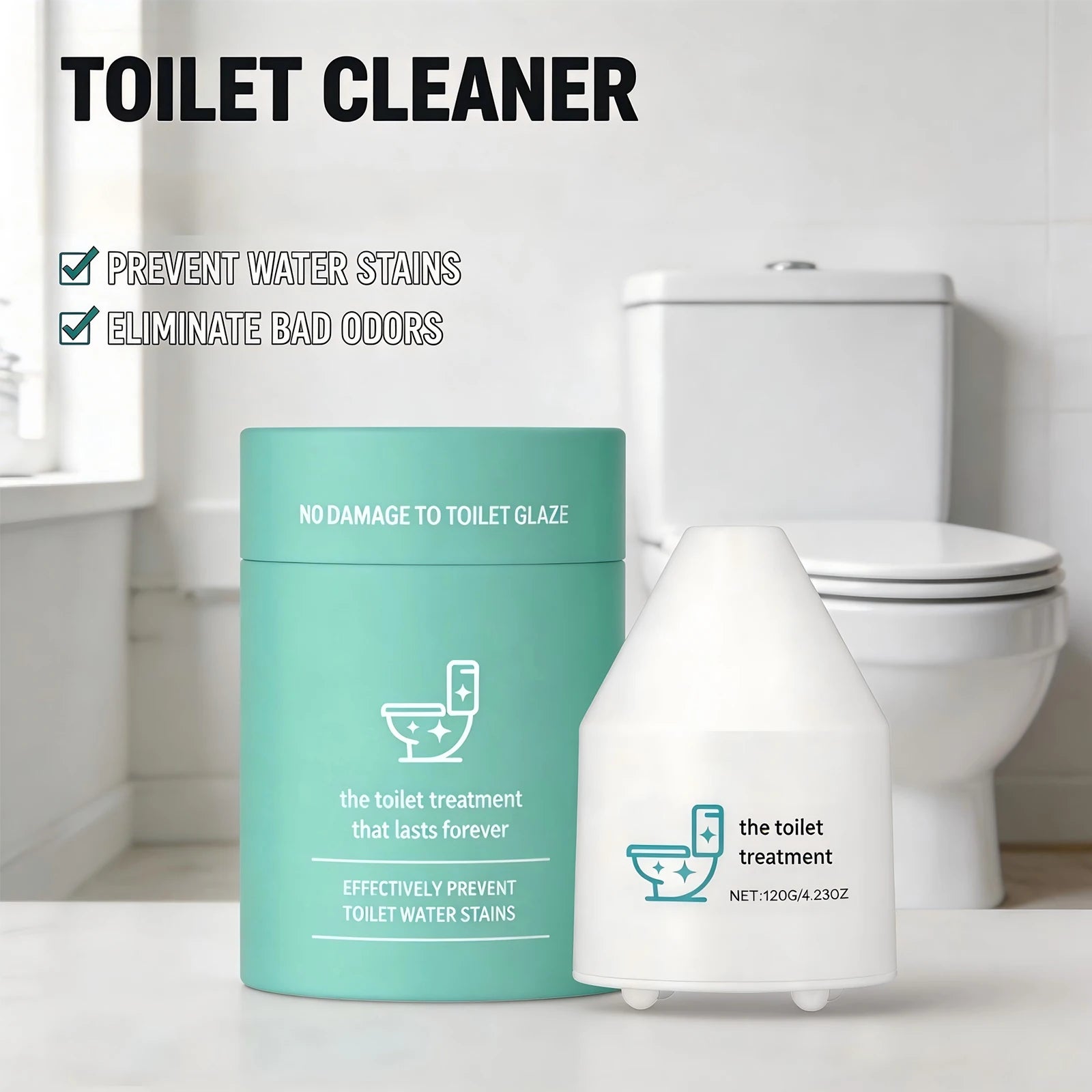 Toilet Cleaner Fresh Air Eliminate Odors Remove Dirt and Water Stains Odor Remover Toilet Bowl Cleaner Foam Release Type 120g Oasis Select