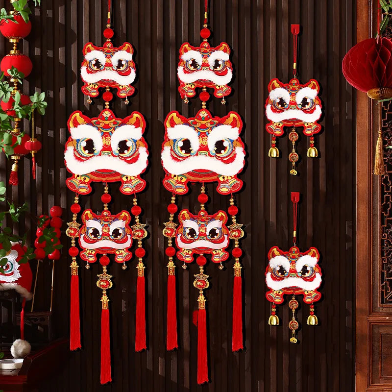 2025 Chinese New Year Lion Awakening Bell Pendant | Snake Year