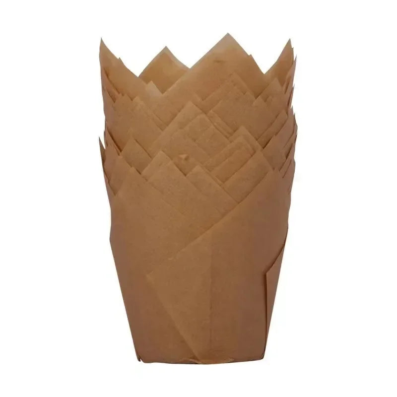Cupcake Liners Muffin Liners Holders for Baking Cups Cupcake Wrappers in Standard Size Classic Parchment Paper Cupcake Liners Oasis Select Coffee 50PCS-1 SET