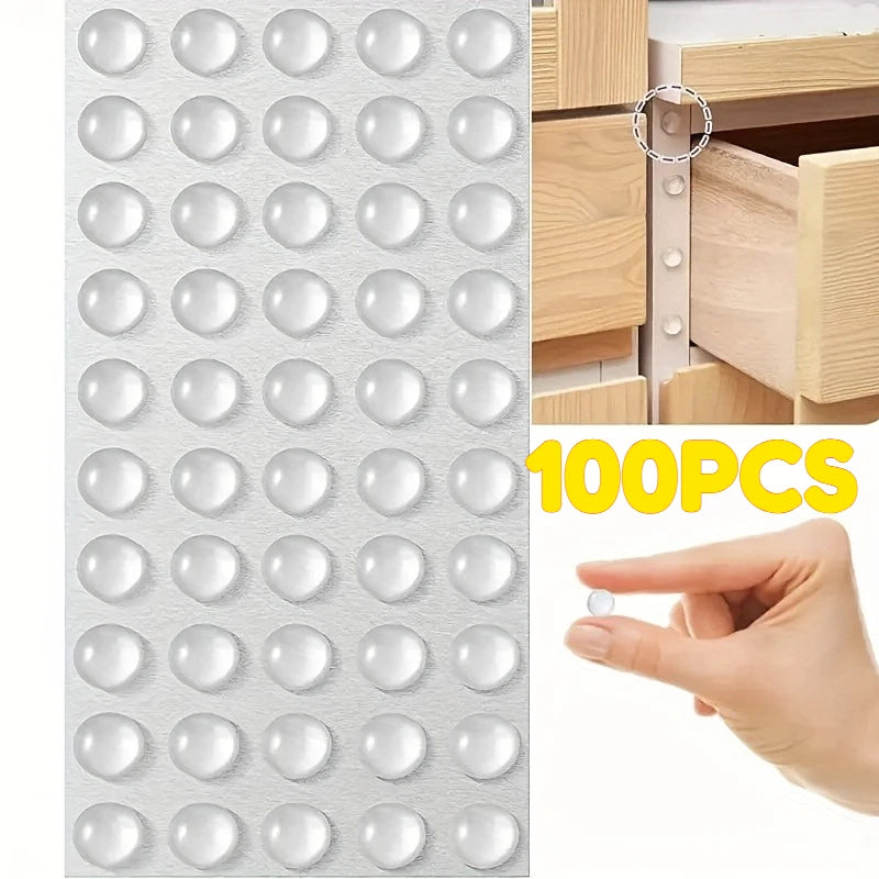 50/100Pcs Soft Silicone Rubber Anti Slip Bumpers Feet Pads Damper Buffer Cabinet Bumpers Silicone Furniture Pads Drawer Door Pad Oasis Select