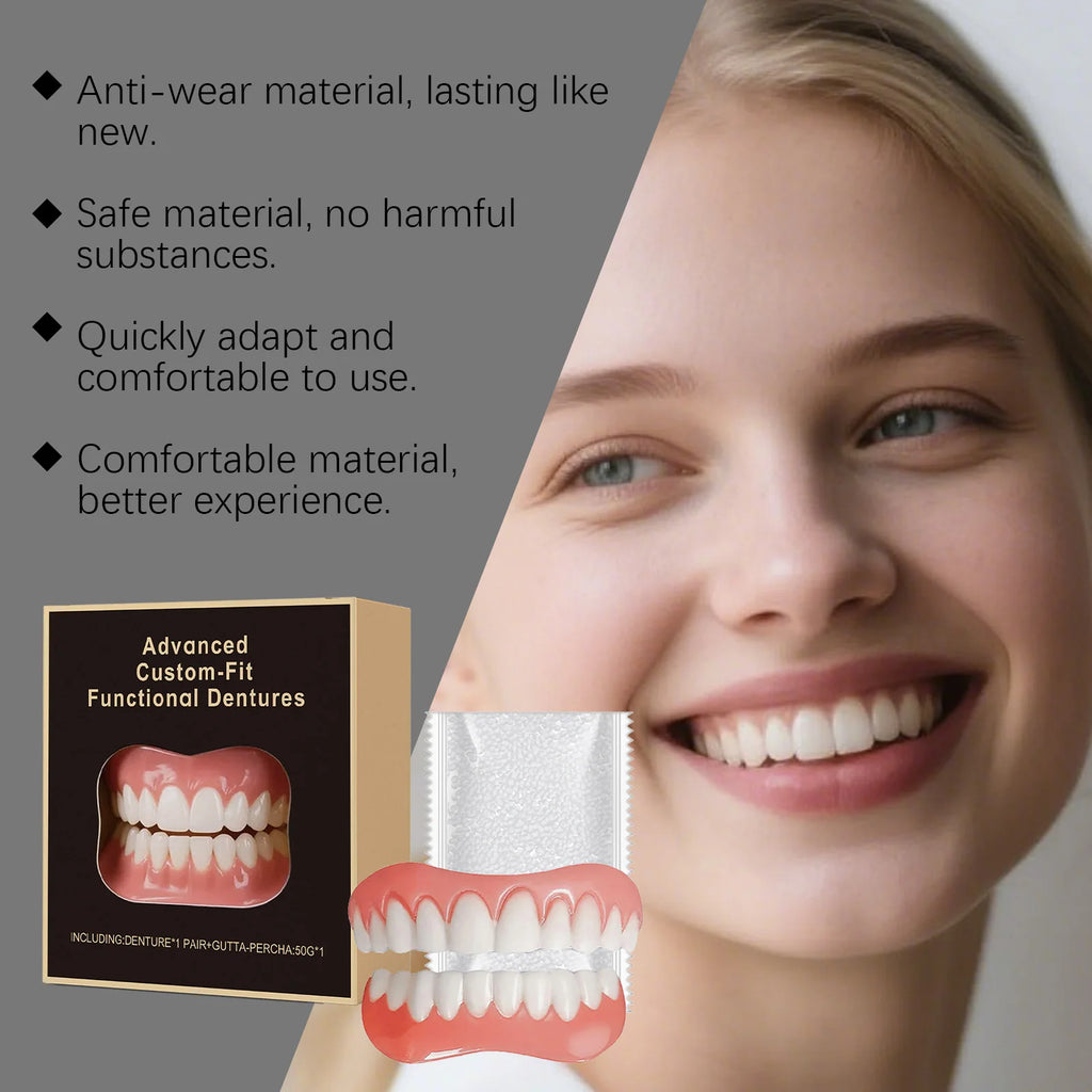Denture Beauty Kit Daily Wear Comfortable Teeth Aesthetic Care Improve Smile Quality Dental Cosmetic Set For Oral Teeth Care Oasis Select