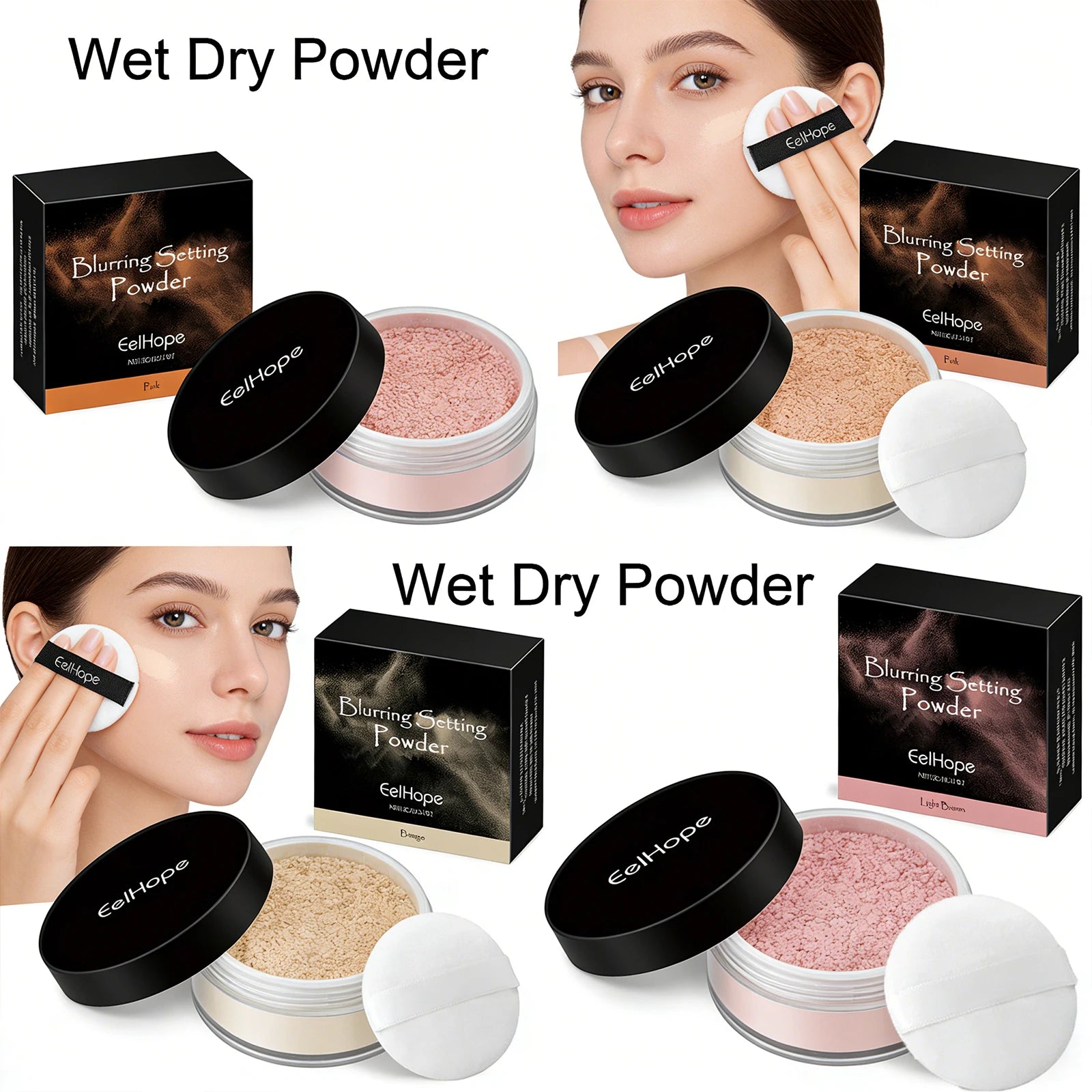 Eelhope 2-in-1 Wet & Dry Setting Powder – Matte & Oil Control Setting Powder Oasis Select