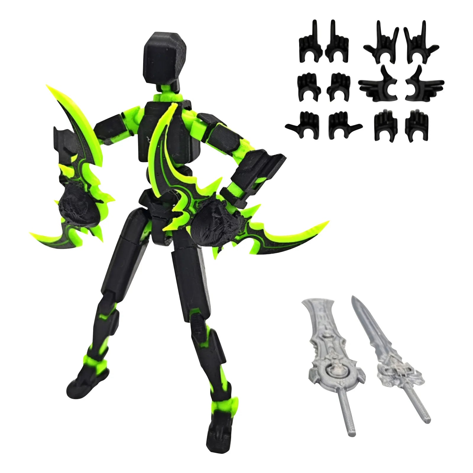 Lucky 13 3D Printed Movable Robot Action Figure & DIY Mannequin Robot Action Figure Oasis Select X One Size