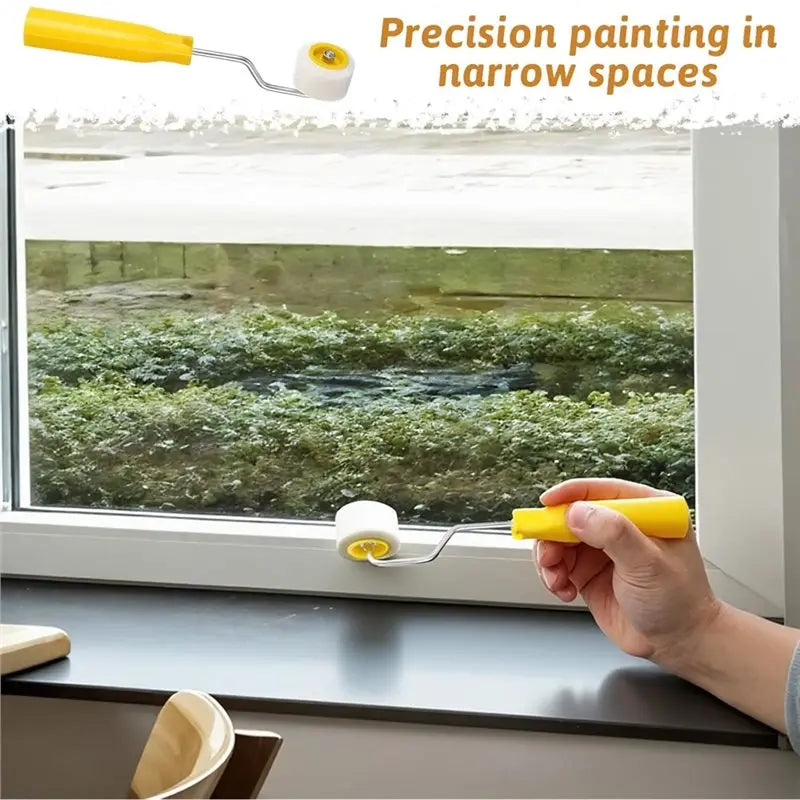 ~WISH Mini Paint Roller 4/5 Inch, Foam Roller Paint, Tiny Painting Tool For Touch Up Trim Edge Or Corner Oasis Select