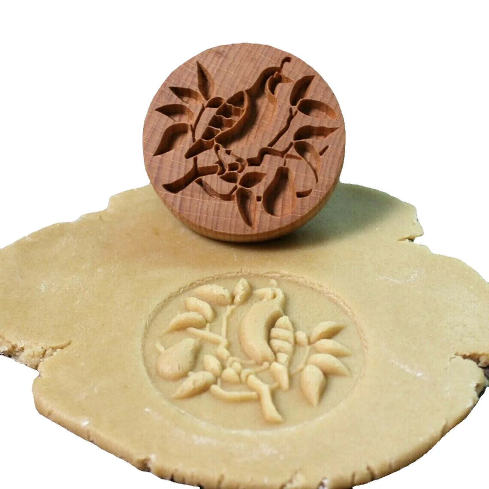 Carving Wood Kitchen Biscuit Mold Carving Cookie Mold Cutter Gingerbread Biscuit Crisp Cake Mold Cookie Stamp Oasis Select