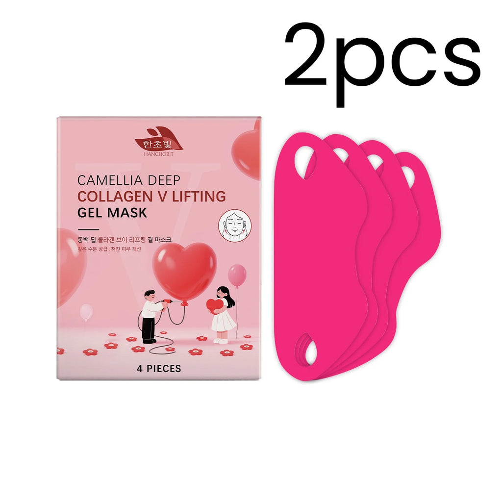 Hanchobit Collagen V-Line Lifting Mask – Anti-Wrinkle 4 Pcs Collagen Lifting Mask Oasis Select 2 Boxed
