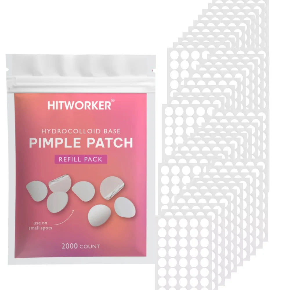 2000/1200 pieces/box of acne patches - non-alcoholic, used to absorb acne secretions, non irritating, essential for acne care Oasis Select