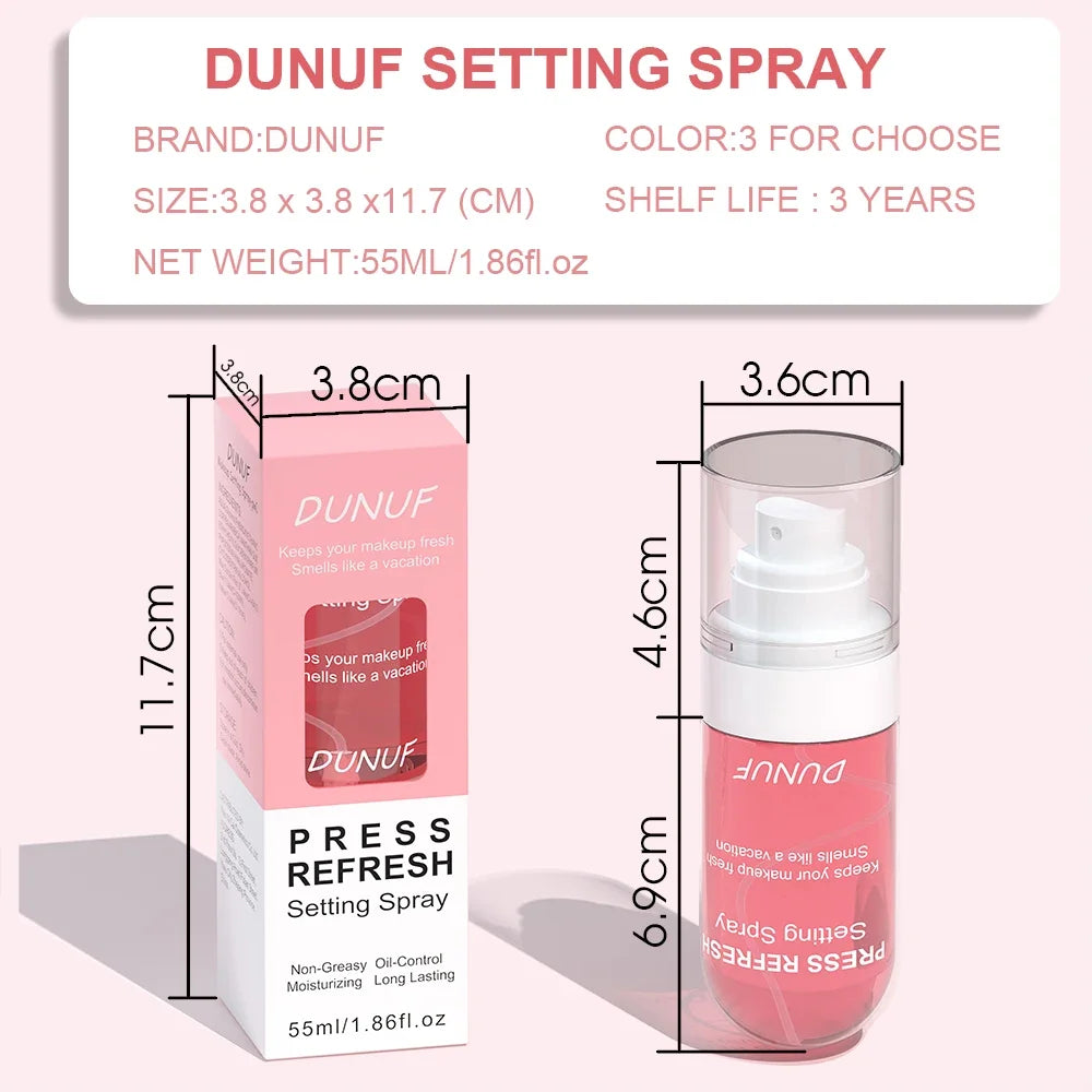 DUNUF 1 Pcs Moisturizing Makeup Setting Spray prevents facial makeup from melting and fading without oil lasting fresh Oasis Select