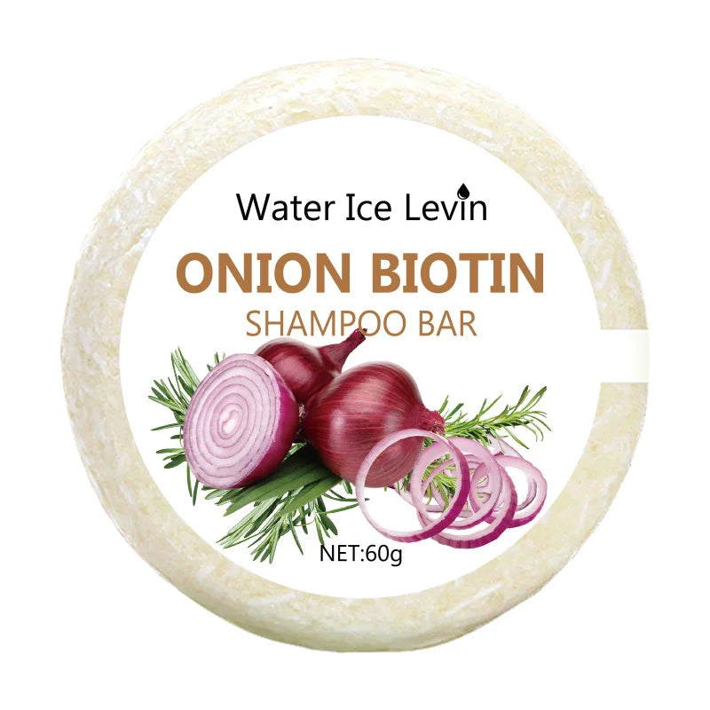 Onion & Biotin Shampoo Bar 60g – Rosemary, All Hair Types Solid Shampoo Bar Oasis Select A(60g)