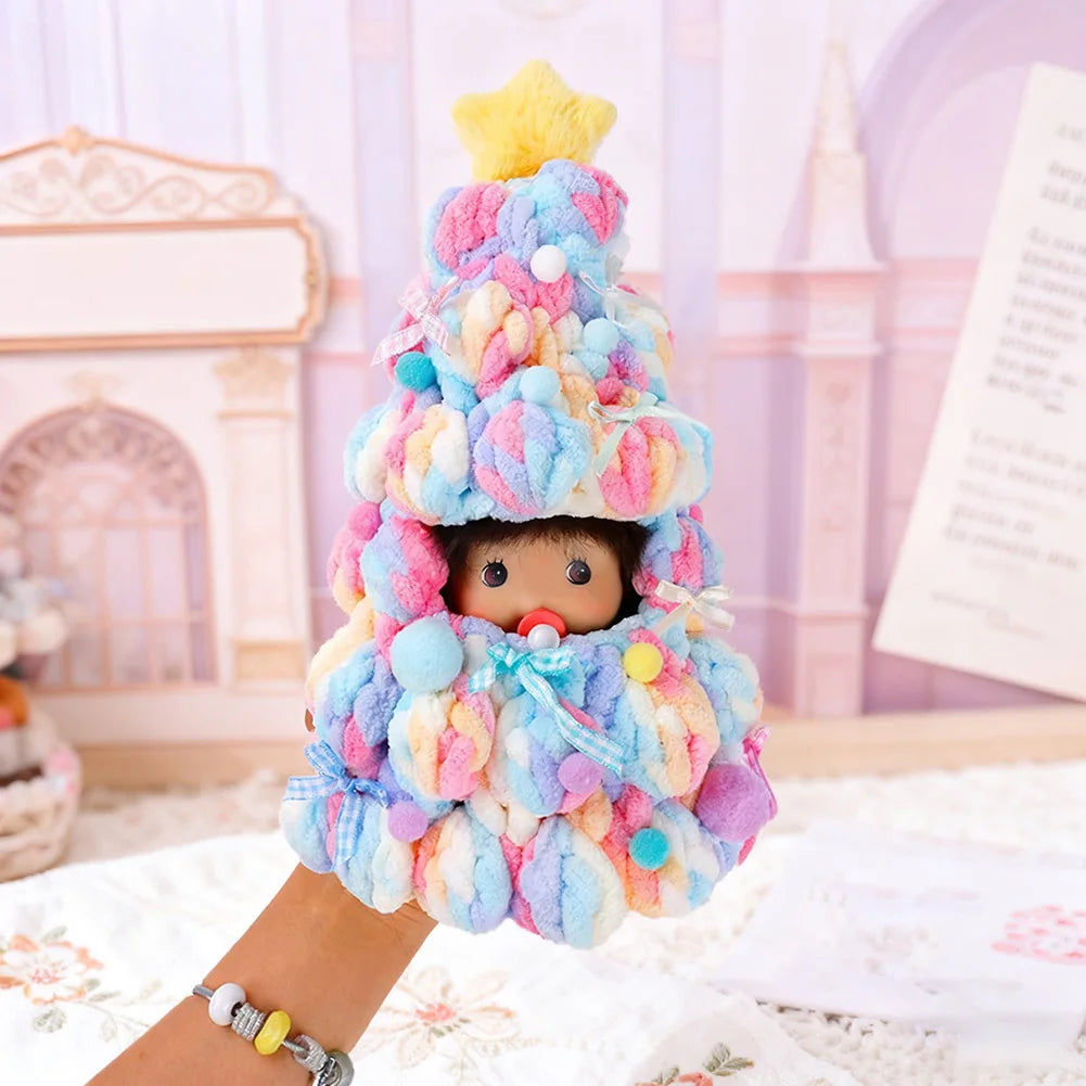 Handmade Crochet Christmas Tree Doll Outfit | 17cm Plush Doll
