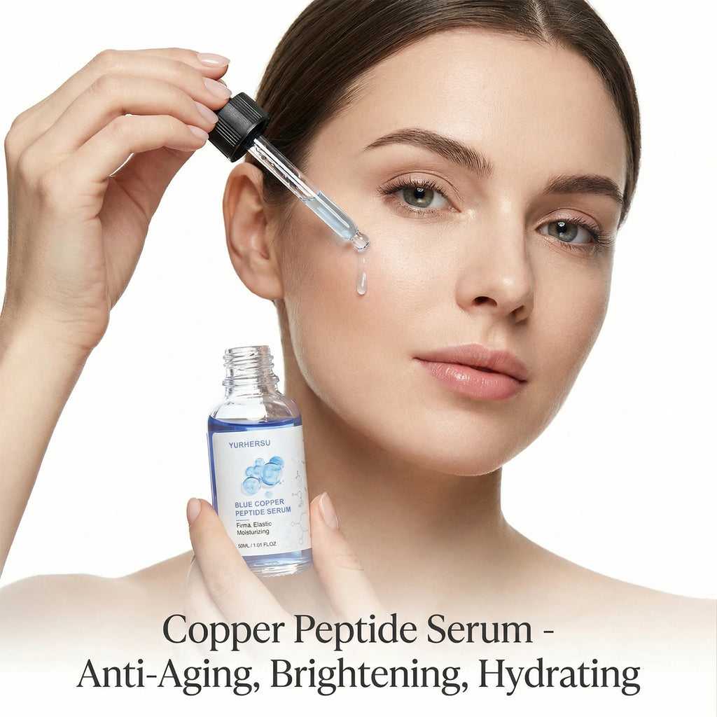 Blue Copper Peptide GHK-Cu Facial Serum – Firming & Moisturizing Copper Peptide Serum Oasis Select