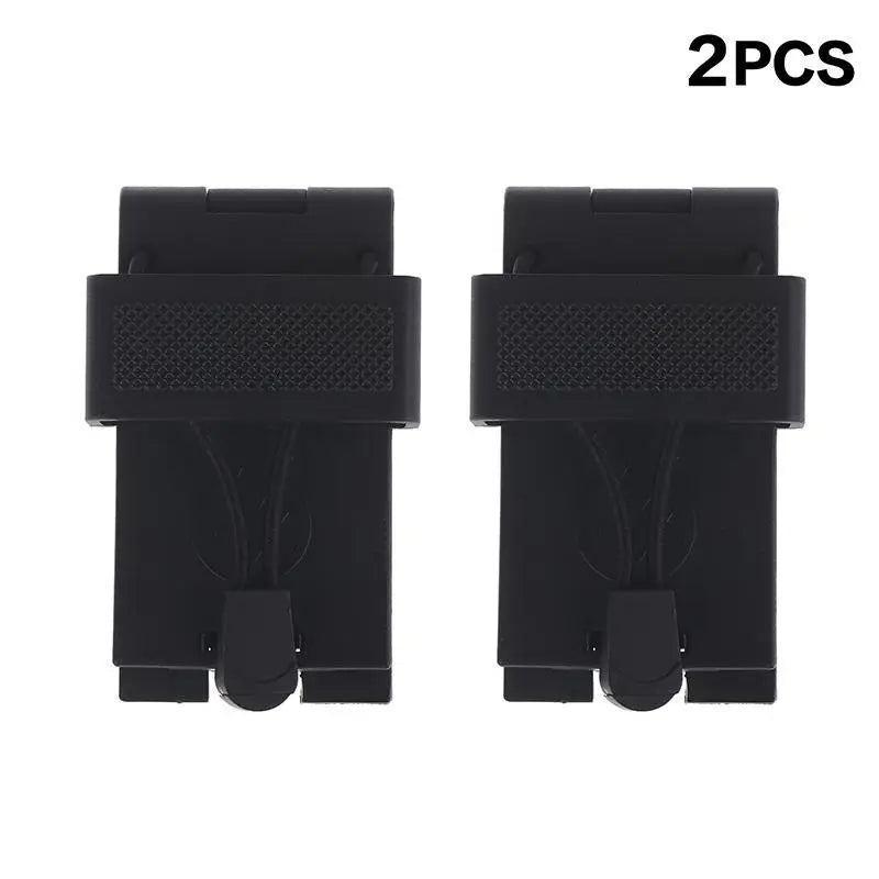 Radio Belt Clip Holder Radio Carry Holster Plastic Compact Secure Black Anti Slip For Law Enforcement Duty Belt Oasis Select 2PCS