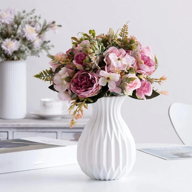 Nordic-Style Luxe-Chic Vase for Living Room or Dining Table Floral Arrangements and Home Decor Living Room Decoration Oasis Select