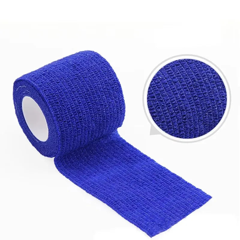 1Rolls Self Adhesive Elastic Sports Bandage Wrap - Joints & Limbs & Pet Protection | Athletic Injury Tape | Compression Strap Oasis Select Dark blue 15cm