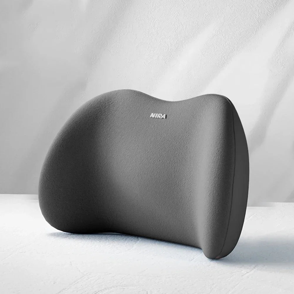 Car Pillow Headrest Neck Pillow Memory Foam Cervical Lumbar Support Car Headrest Back Pad Back Pillow Office Car Interior Acces Oasis Select Grey Waist