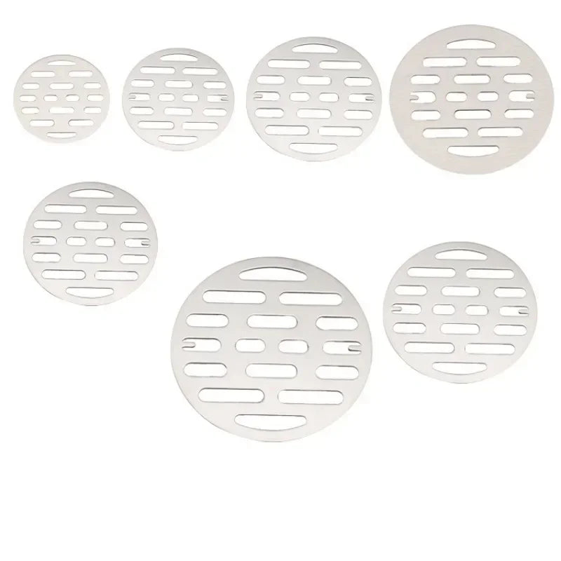 Universal Stainless Steel Round Floor Drains Cover Plate Sink Strainer Anti-clogging Shower Drains Hair Catcher Bathroom Fixture Oasis Select