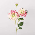 Realistic Artificial Dahlia Flower Branch 76cm | Faux Vase Decor
