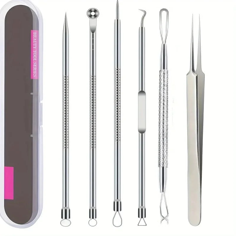 Stainless Steel Blackhead & Blemish Removal Tool Set Skin Care Tool Set Oasis Select