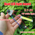 Double LED Light Board With Control Switch DC 3.7-5V Flashlight Night Lighting Desk Lamp DIY Accessory Oasis Select Default Title