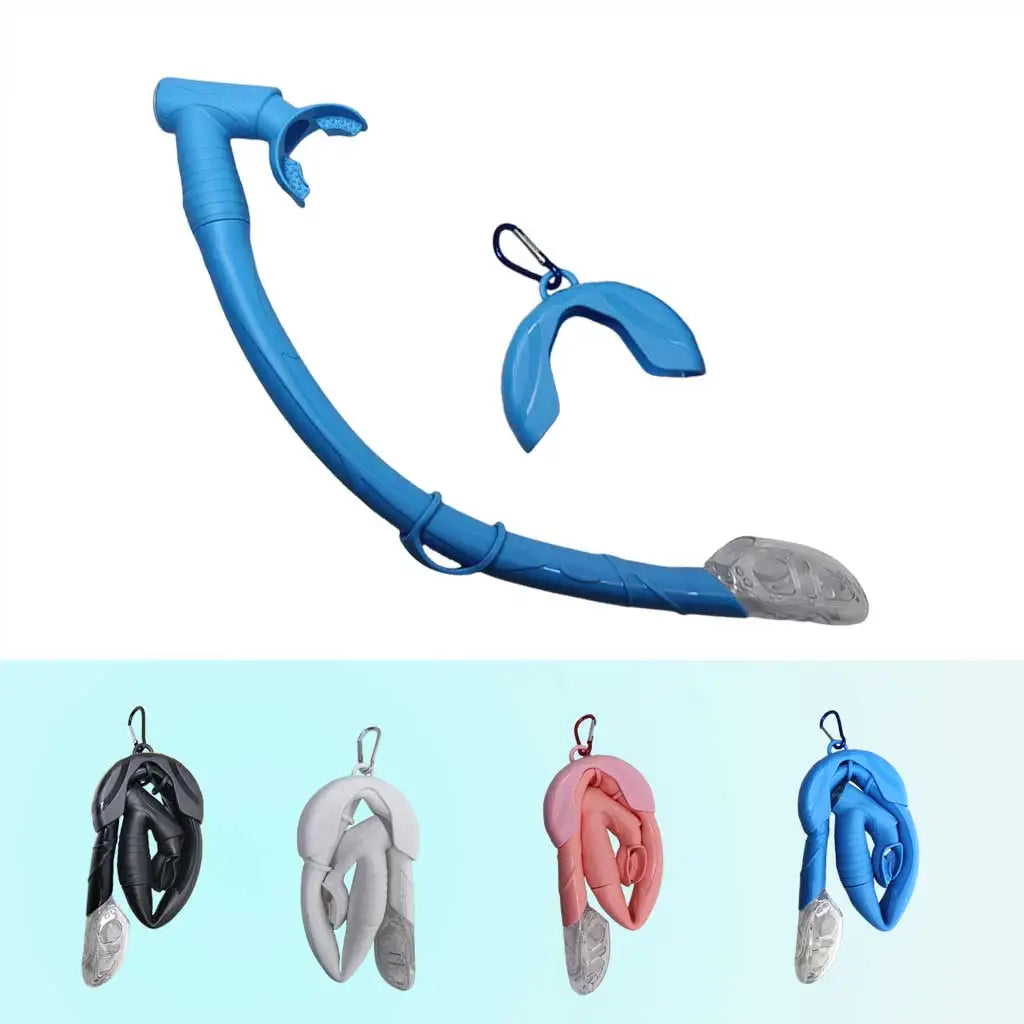 Diving Snorkel Silicone Full Dry Tube Underwater Diving One way purge valve Snorkeling Air Breathing Tube Hose Oasis Select