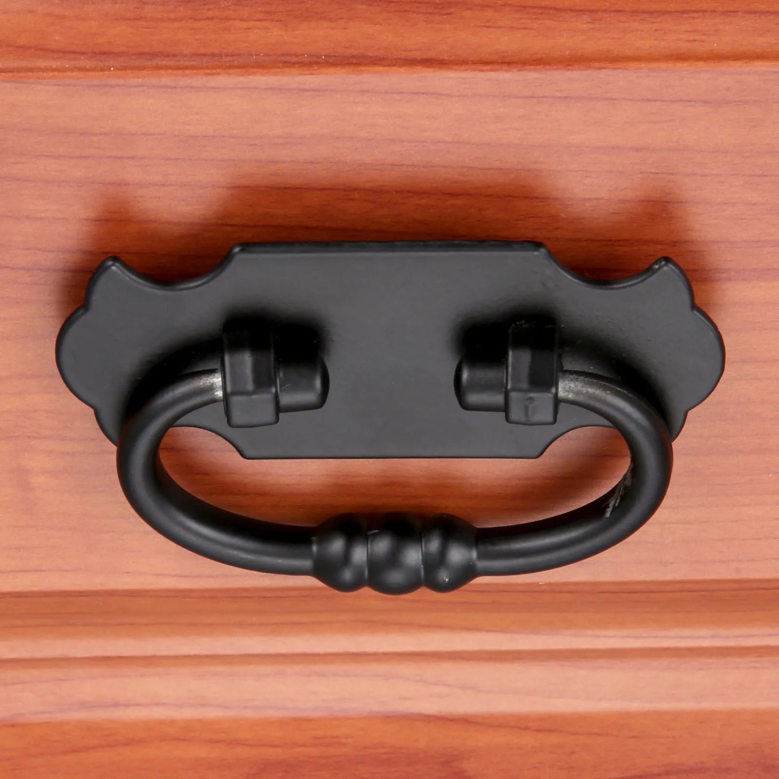 1Pc 88*56mm Black Handle Zinc Alloy Pull For Drawer Door Cabinet Bin Wardrobe Vintage Jewelry Chest Suitcase Furniture Hardware Oasis Select