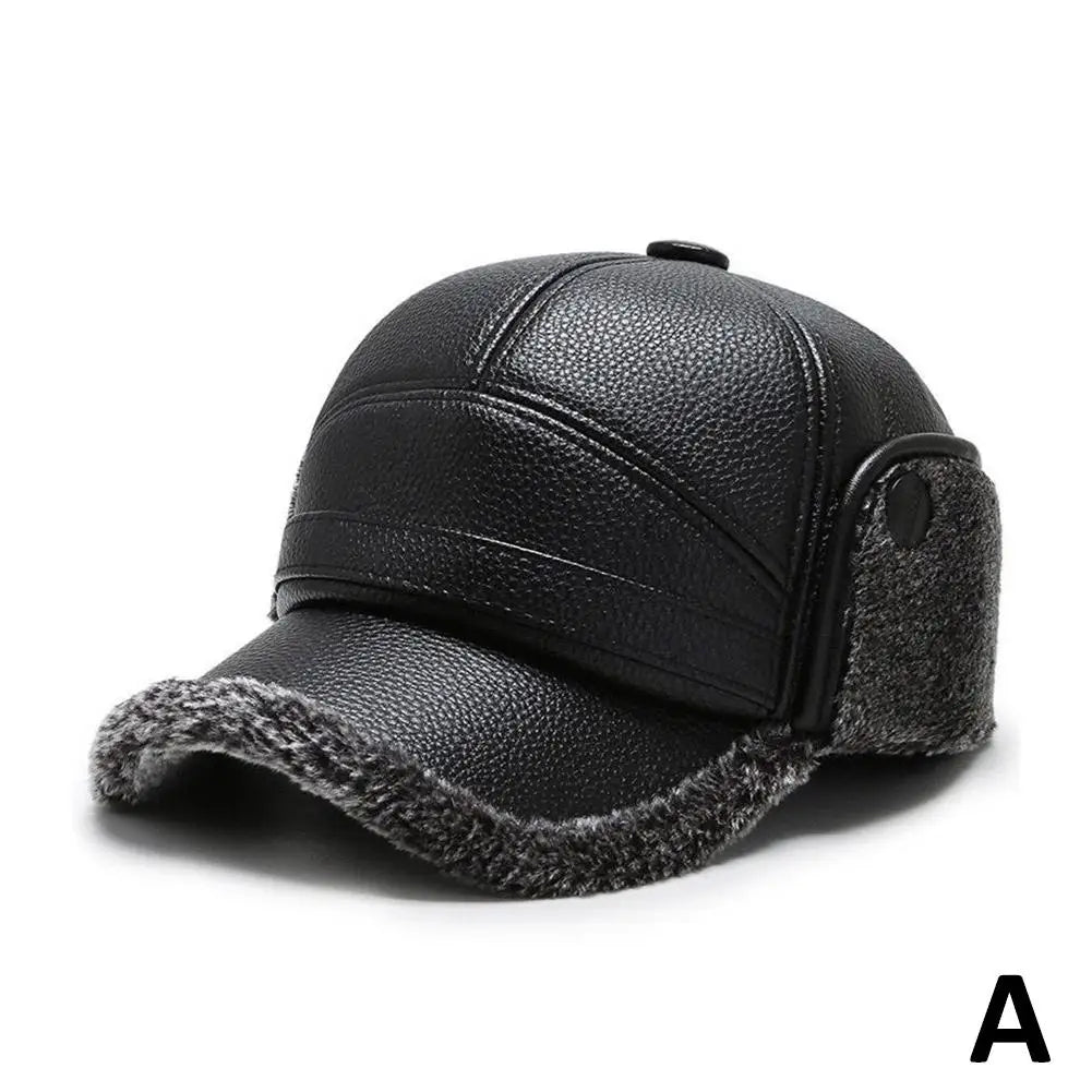 2025NEW Winter Warm Ear Protect Cap High Quality Men Outdoor Warm Faux Fur Bomber Hat Ear Warm Man Gift for Dad Grandpa Oasis Select A