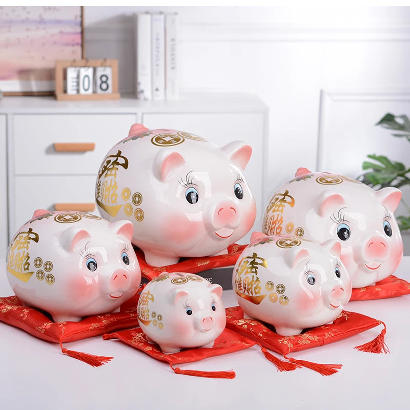 Home Big Money Box Piggy Banks Children Coin Piggy Bank Molds Cute Box Money Boxes Mistery Coin Jar Atm Spaarpot Children Gifts Oasis Select