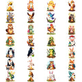 28pcs Waterproof Temporary Tattoo Stickers – Animals & Lanterns
