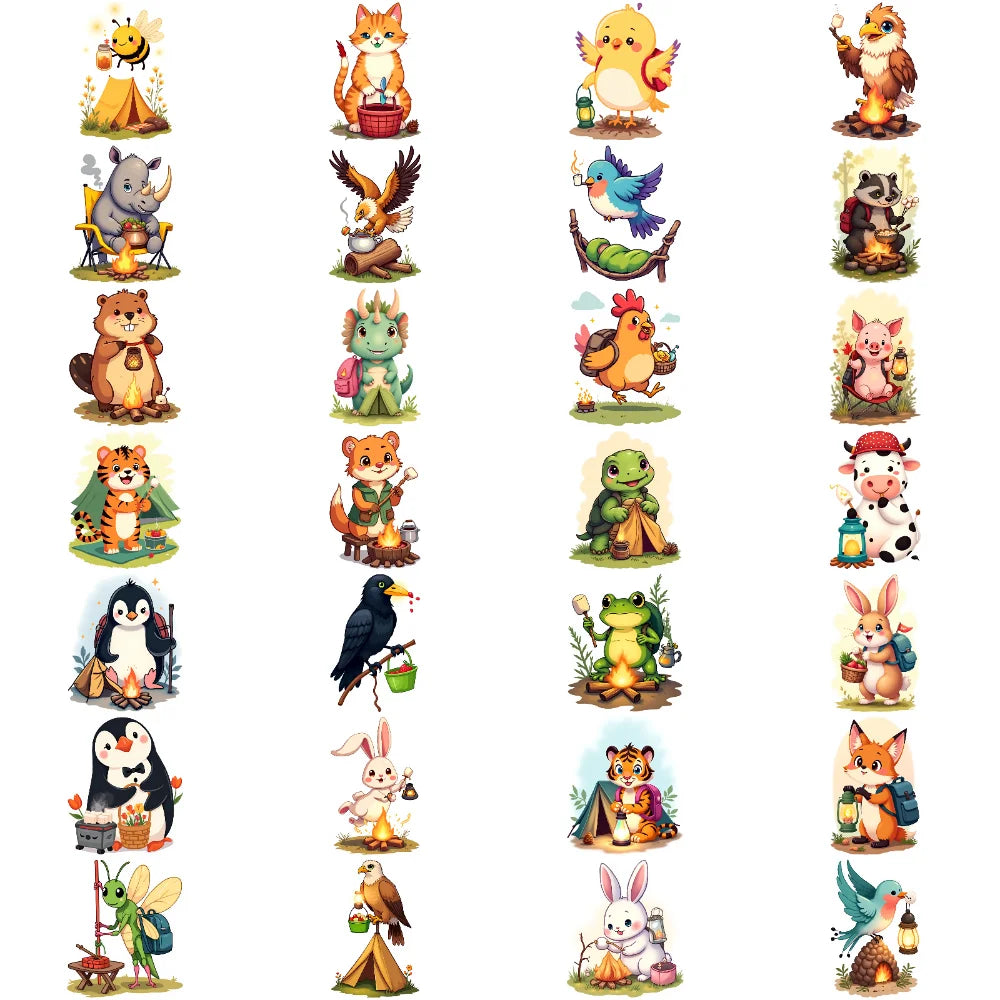 28pcs Waterproof Temporary Tattoo Stickers – Animals & Lanterns