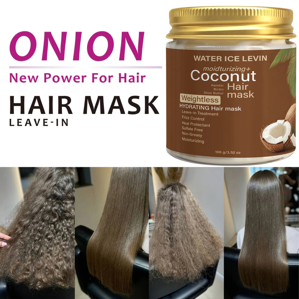 Sulfate-Free Coconut Hair Mask – Moisturizing & Heat Protectant Deep Conditioning Mask Oasis Select