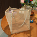 Large Mesh Beach Bag with Zipper – Pool Tote for Family & Toys