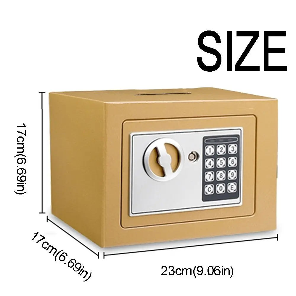 Anti-Theft Piggy Bank Password Lock Key Lock Combination Lock Security Box Battery-powered Household Electronic Money Bank Oasis Select