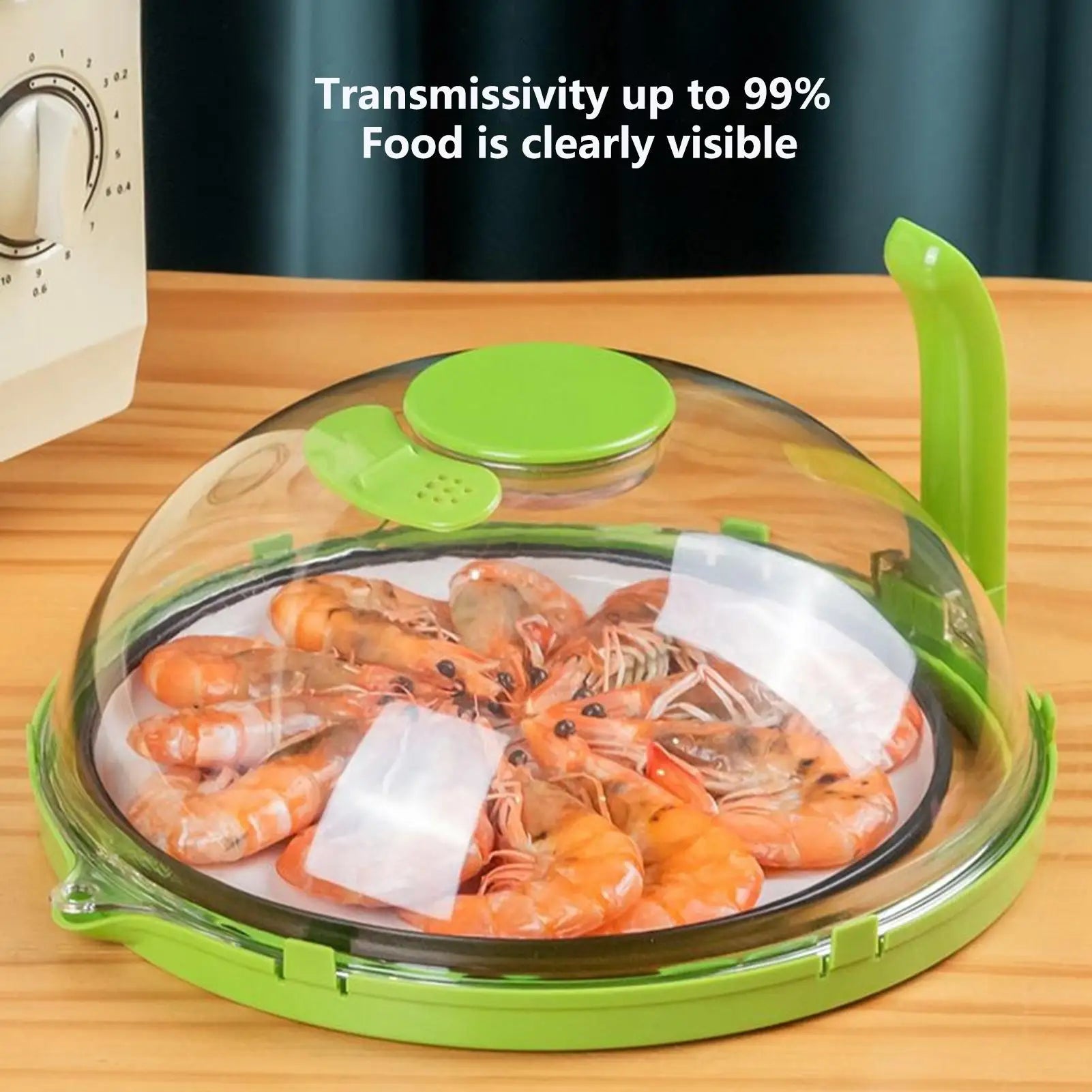 Microwave Cover Clear Microwave Splatter Cover with Water Steamer and Handle Microwave Splash Guard Cooker Lid Kitchen Gadgets Oasis Select