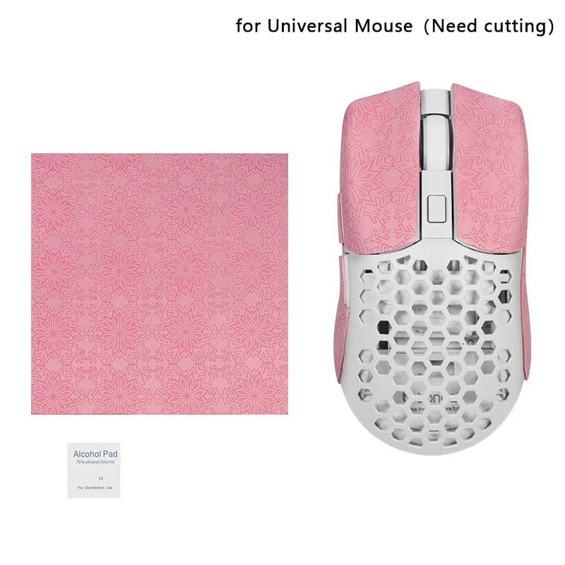 15*11cm DIY Anti-Slip Wireless Gaming Universal Style Mouse Sticker Sweat-Proof Mouse Grip Tape Wear-Resistant PC Desktop Laptop Oasis Select A8